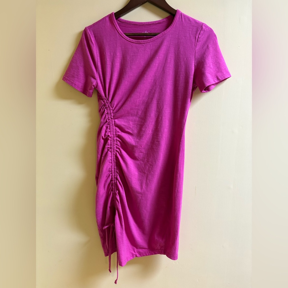 Just Be… Stylish Pink Ruched Dress Size S Small NWT’s